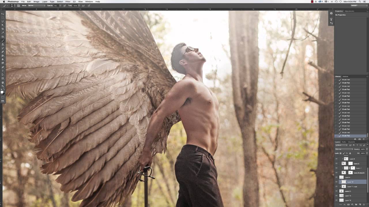 Detail How To Add Wings To A Picture In Photoshop Nomer 11