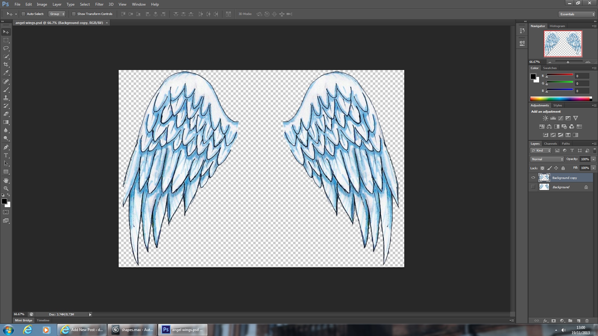 Detail How To Add Wings To A Picture In Photoshop Nomer 39
