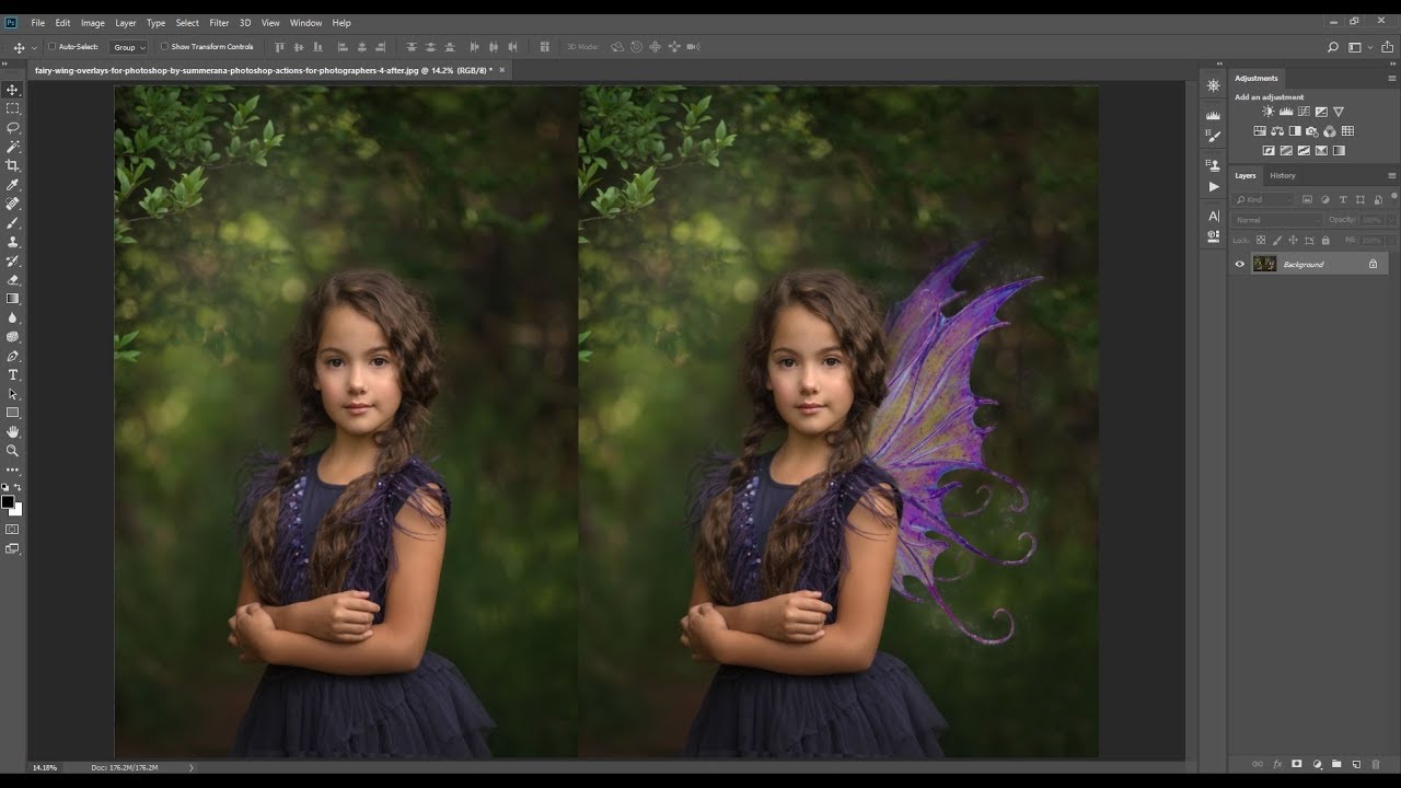 Detail How To Add Wings To A Picture In Photoshop Nomer 6