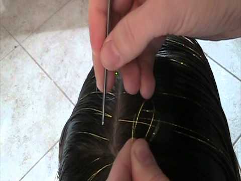 Detail How To Apply Hair Tinsel With Tool Nomer 2