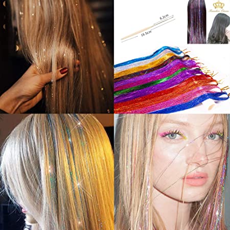 Detail How To Apply Hair Tinsel With Tool Nomer 19