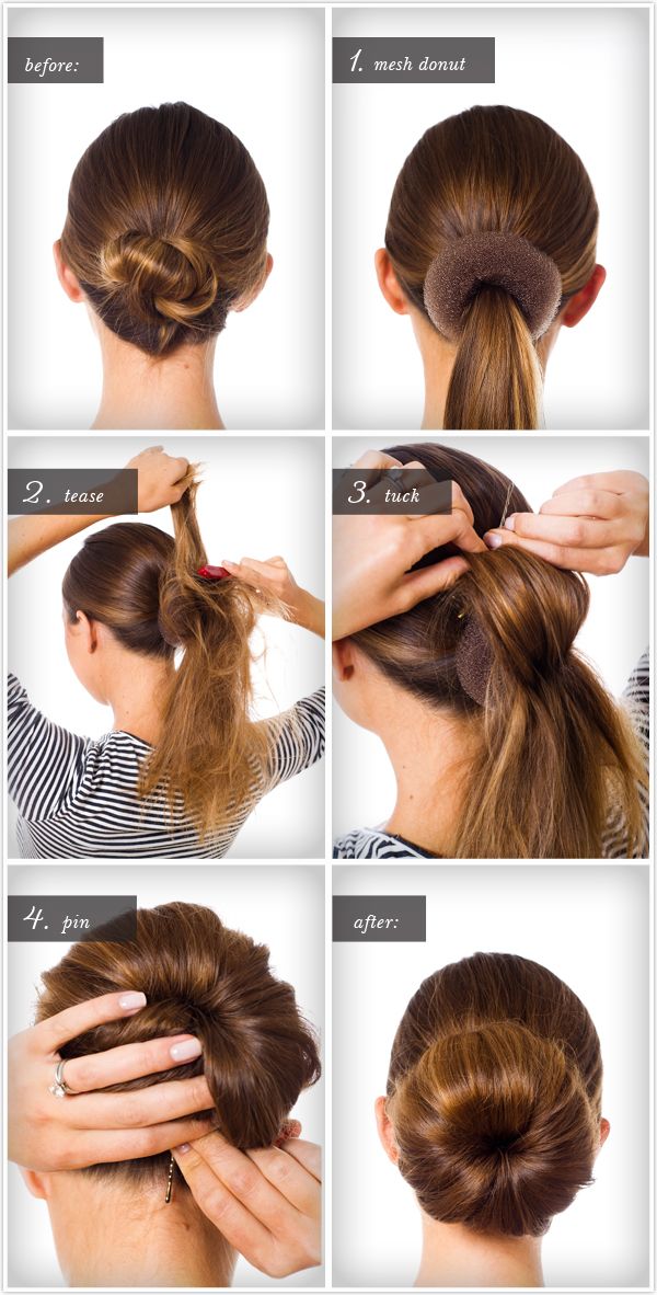 Detail How To Do A Ballet Bun With A Donut Nomer 13