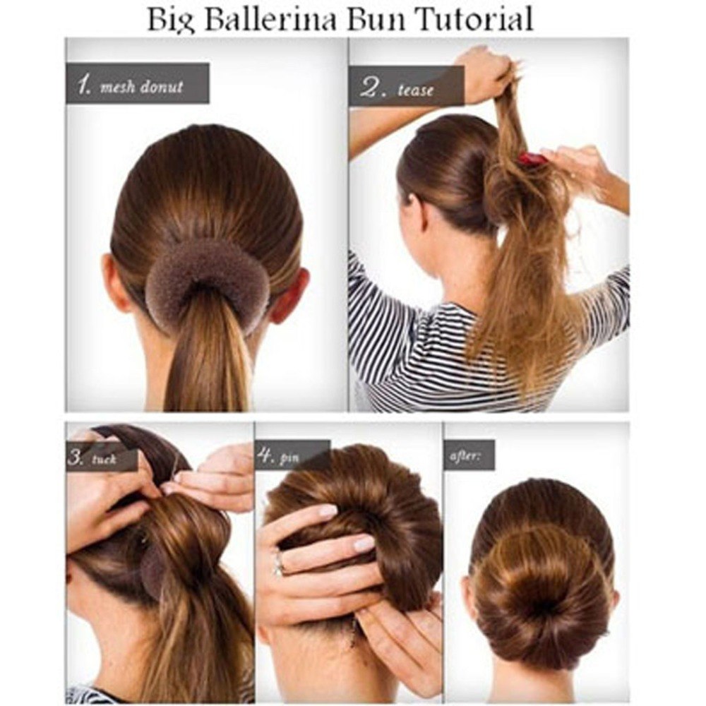 Detail How To Do A Ballet Bun With A Donut Nomer 18