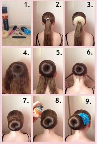 Detail How To Do A Ballet Bun With A Donut Nomer 6