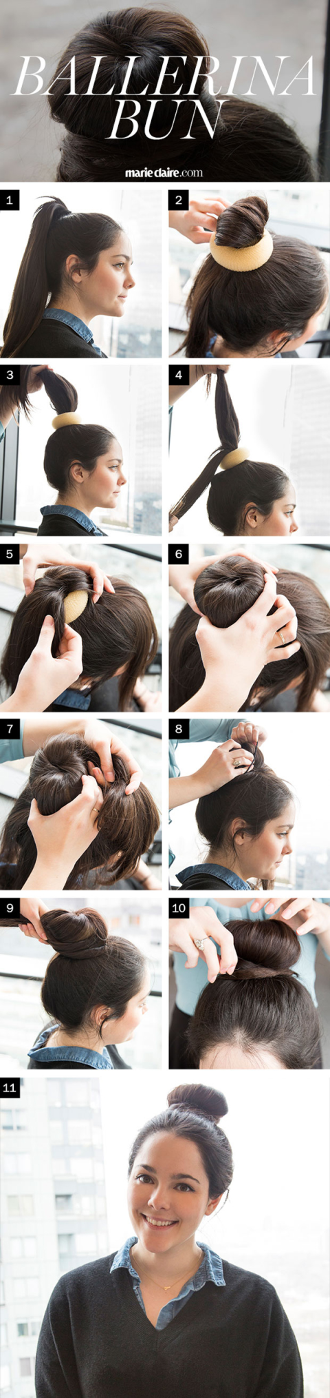 Detail How To Do A Ballet Bun Without A Donut Nomer 13