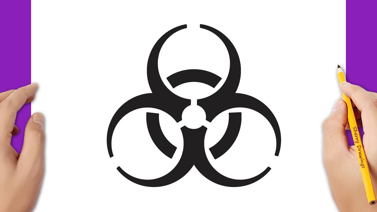 Detail How To Draw A Biohazard Sign Koleksi Nomer 2