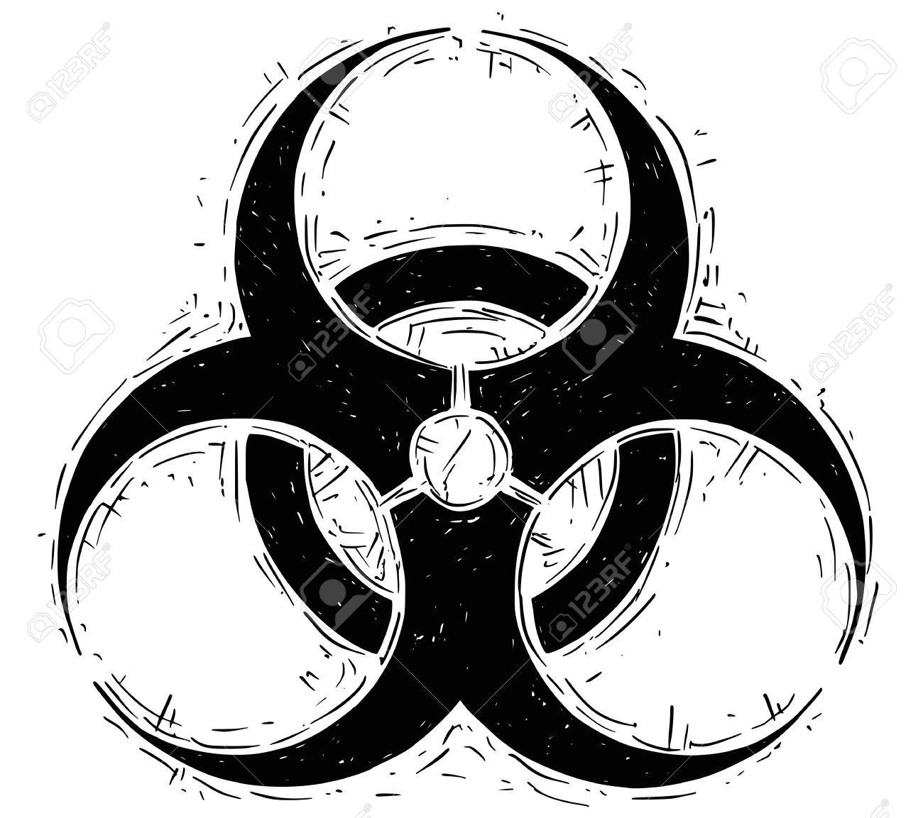 Detail How To Draw A Biohazard Sign Koleksi Nomer 41