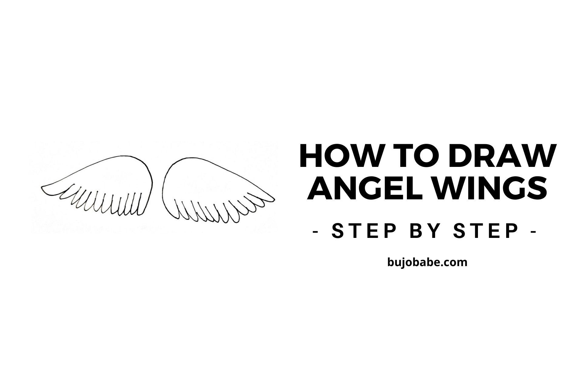 Detail How To Draw Angel Wings Nomer 34