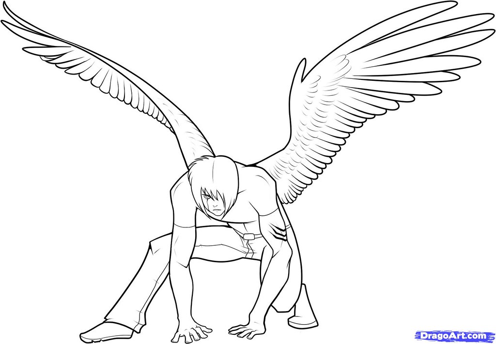 Detail How To Draw Anime Angel Wings Nomer 39