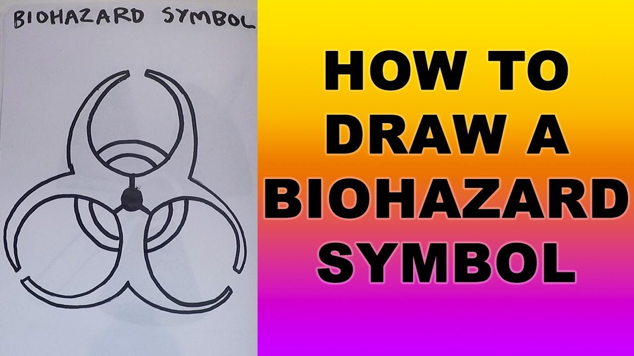 How To Draw Biohazard Symbol - KibrisPDR