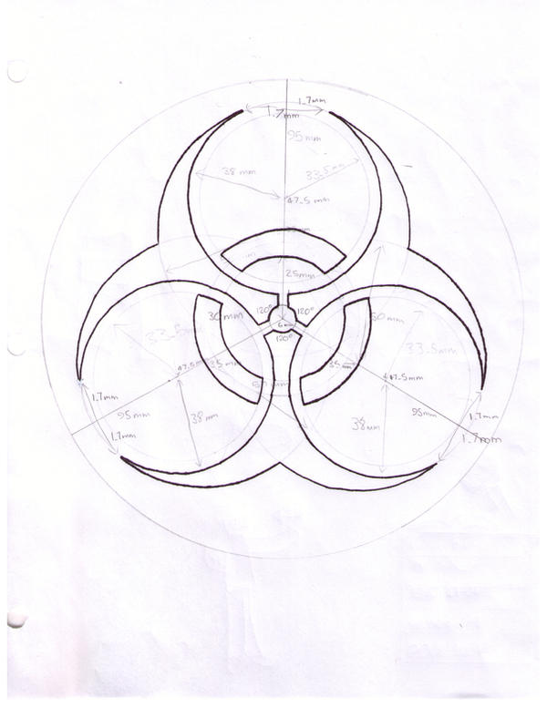 Detail How To Draw Biohazard Symbol Nomer 10