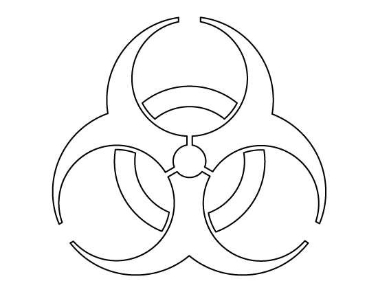 Detail How To Draw Biohazard Symbol Nomer 6