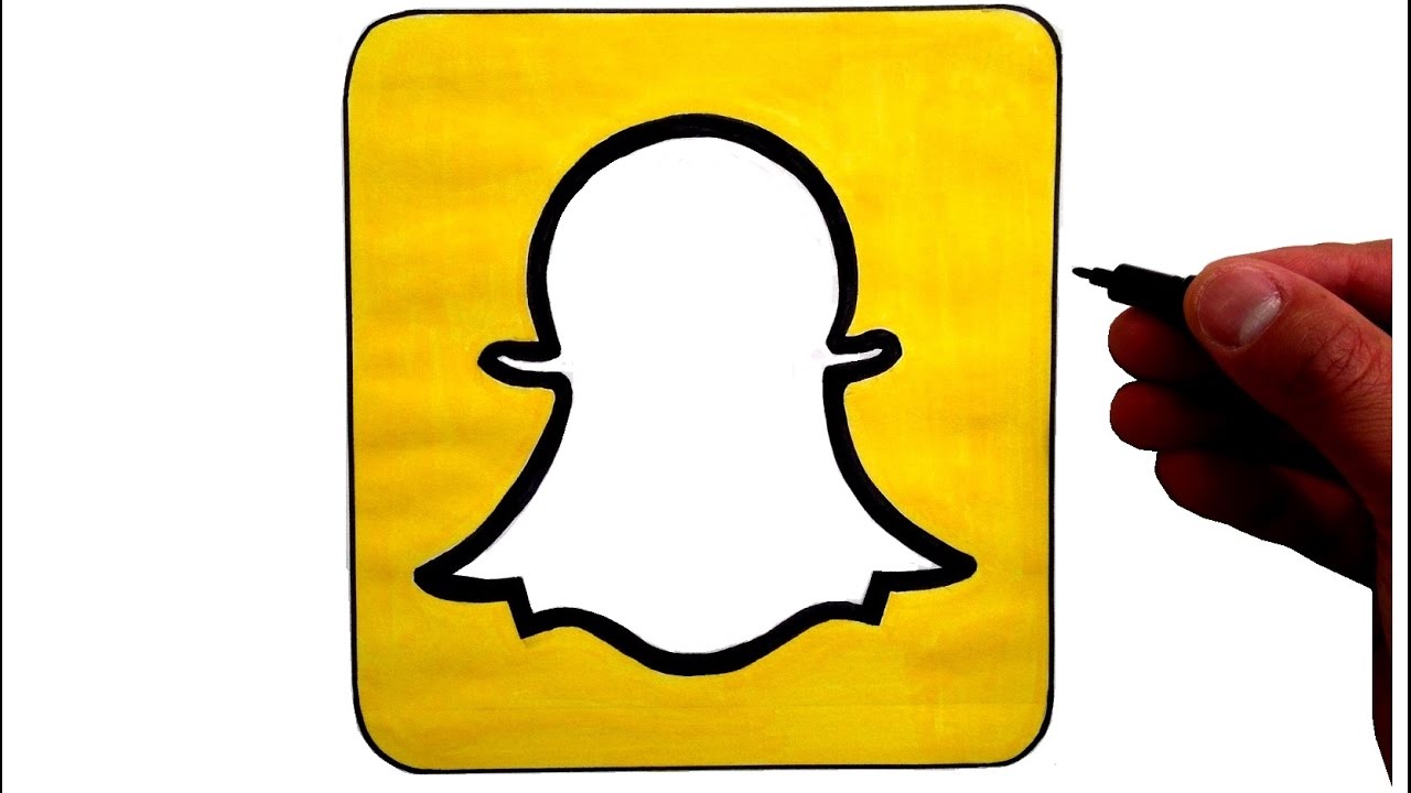 Detail How To Draw The Snapchat Logo Nomer 2