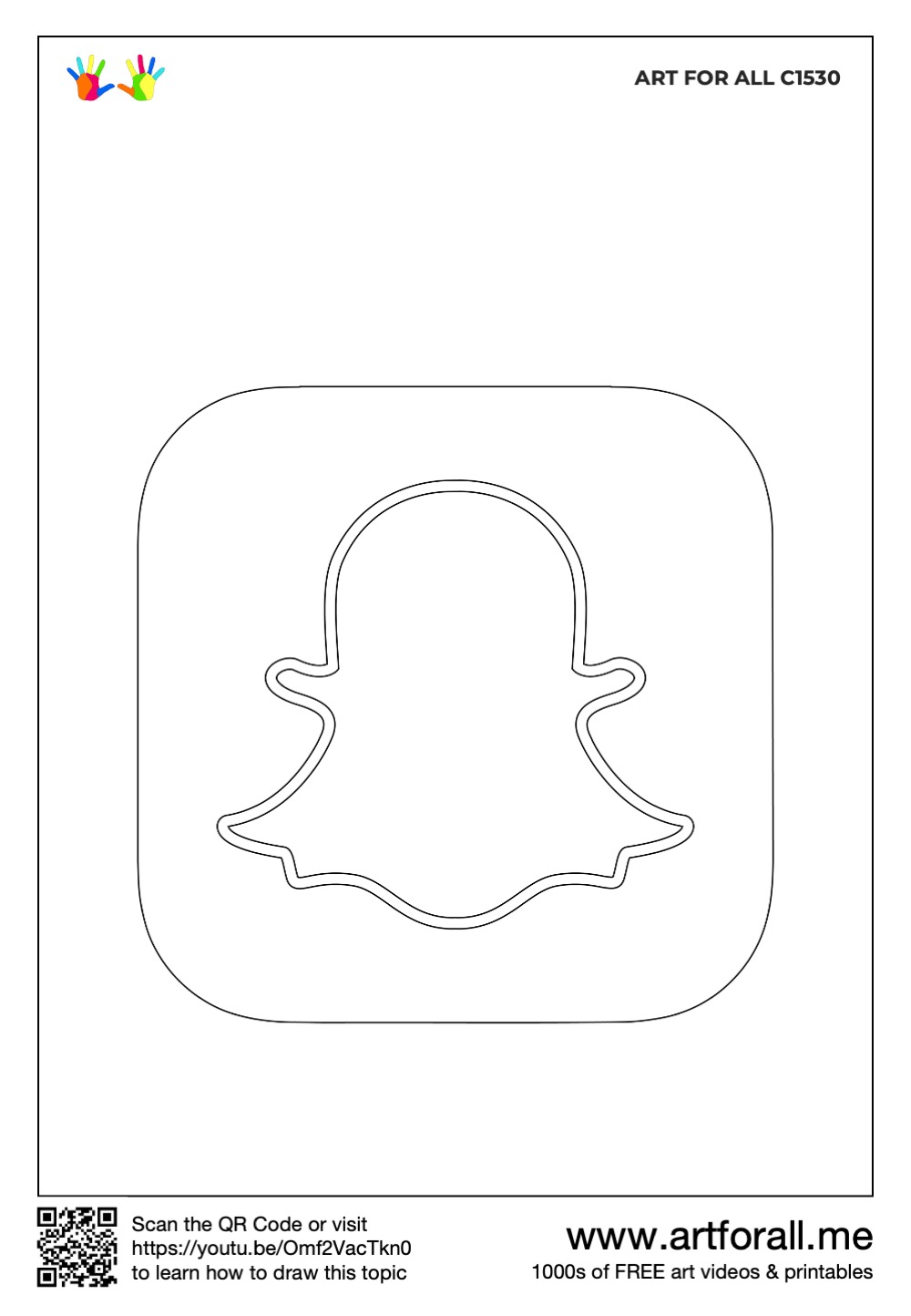 Detail How To Draw The Snapchat Logo Nomer 42