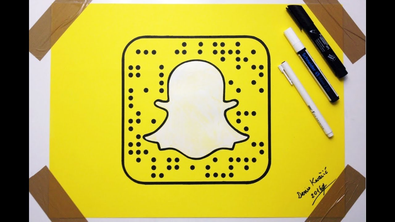 Detail How To Draw The Snapchat Logo Nomer 8