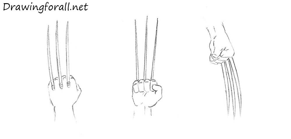 Detail How To Draw Wolverine Claws Nomer 7