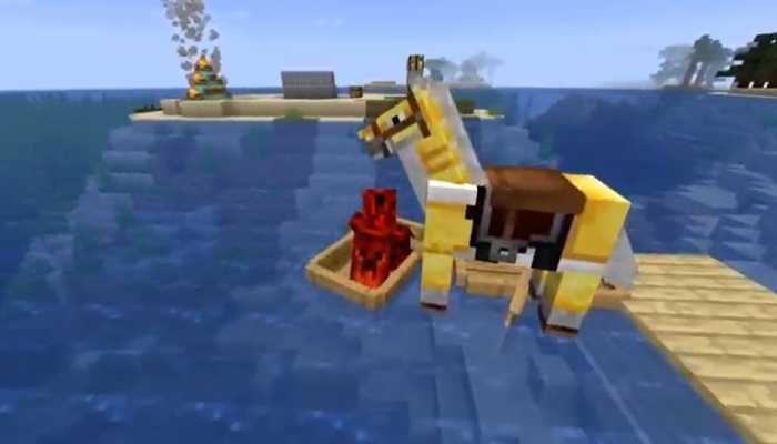 Detail How To Get A Donkey In A Boat Minecraft Nomer 20