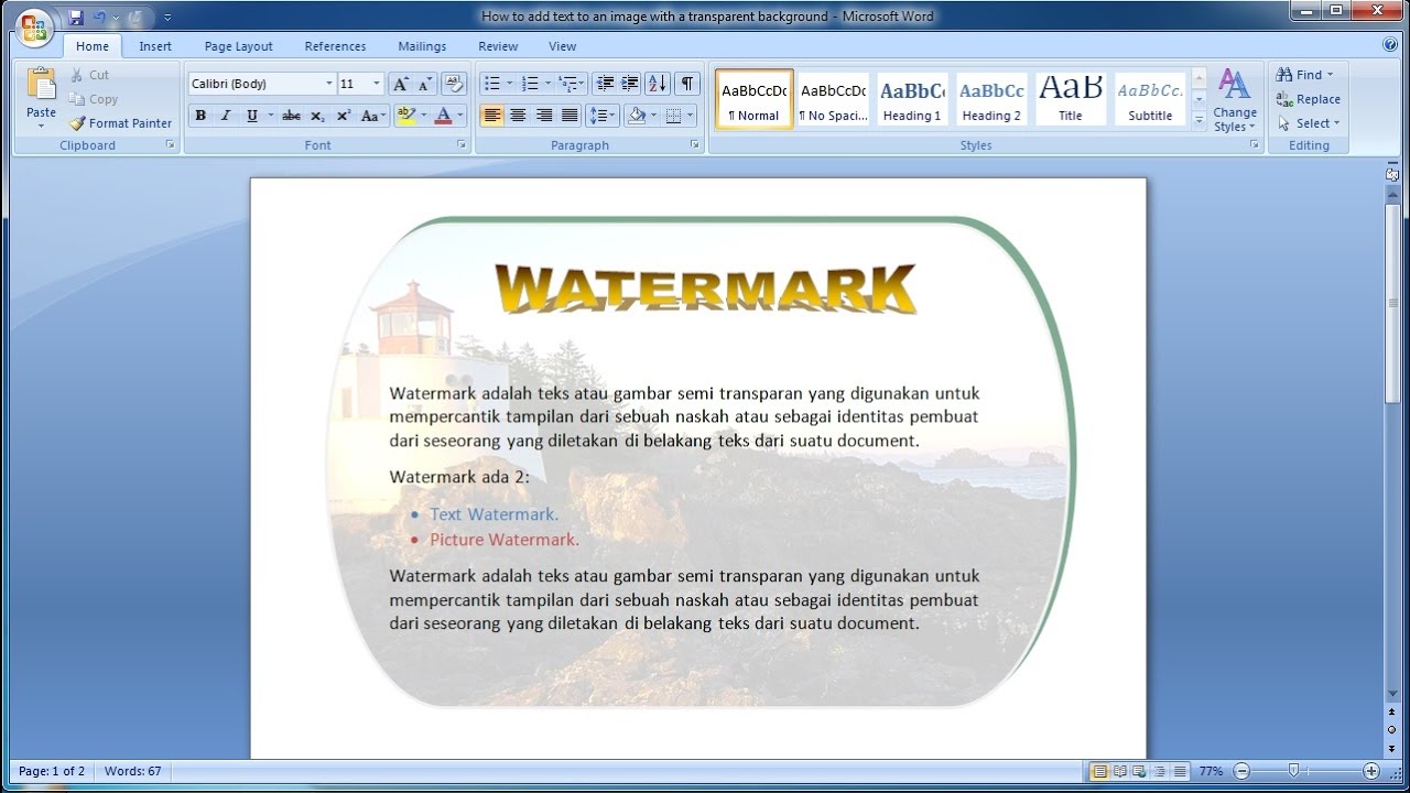 Detail How To Insert Background In Word Nomer 31