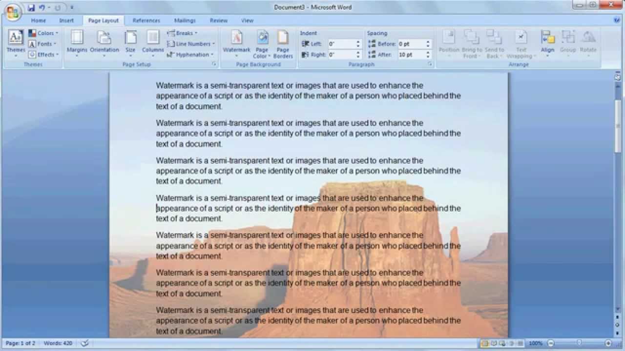 Detail How To Insert Background In Word Nomer 7