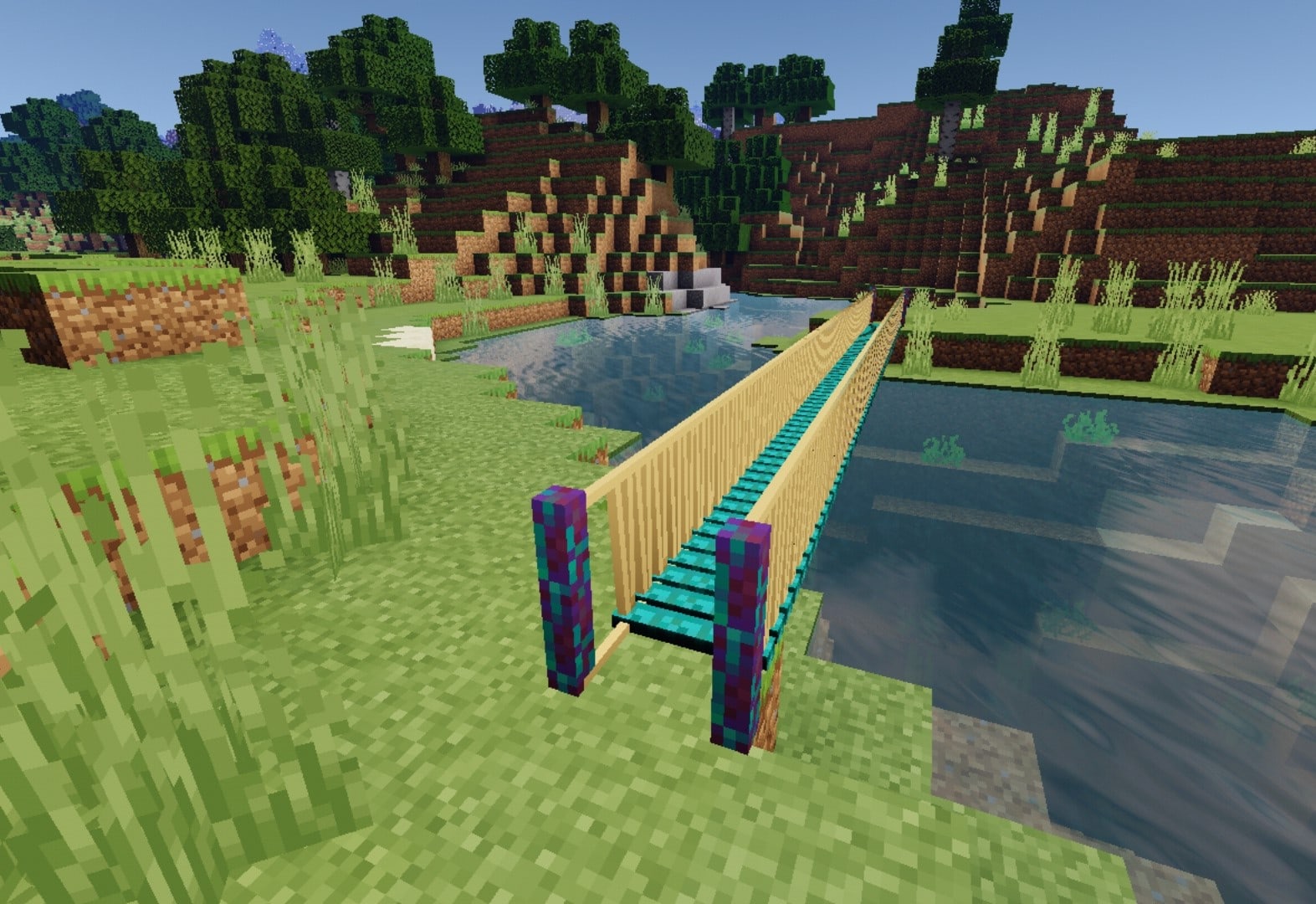 Detail How To Make A Bamboo Bridge In Minecraft Nomer 11