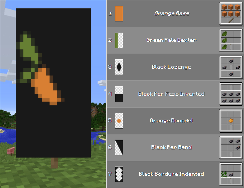 Detail How To Make A Carrot Banner In Minecraft Nomer 2