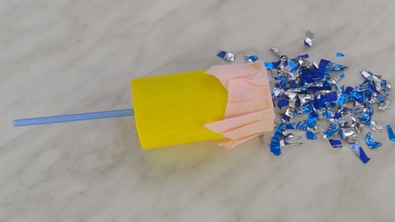 Detail How To Make A Confetti Cannon Without A Balloon Nomer 3