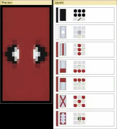 Detail How To Make A Deadpool Banner In Minecraft Nomer 10