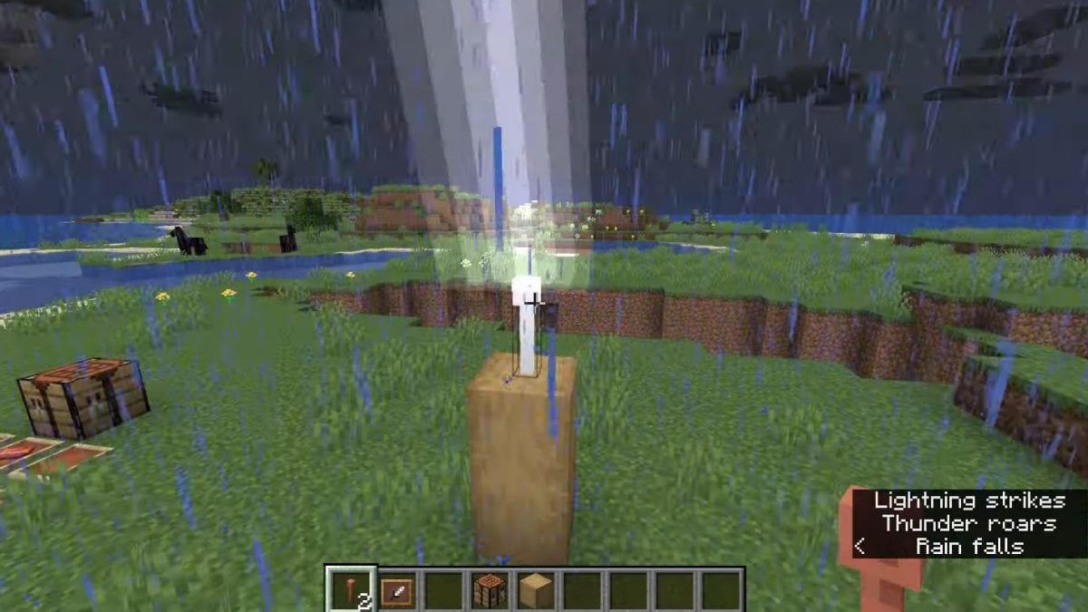 Detail How To Make A Lightning Trident In Minecraft Nomer 45