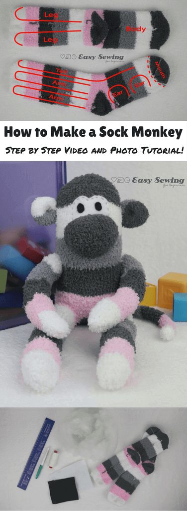 Detail How To Make A Sock Monkey Without Sewing Nomer 10