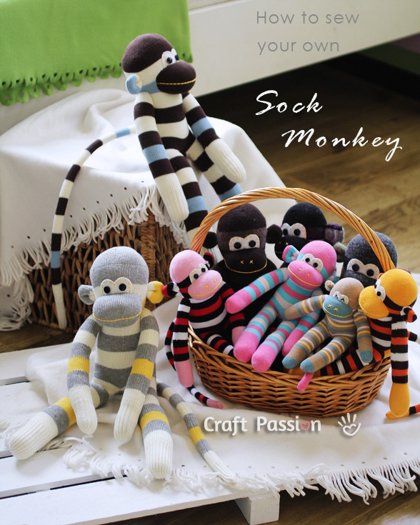 Detail How To Make A Sock Monkey Without Sewing Nomer 26