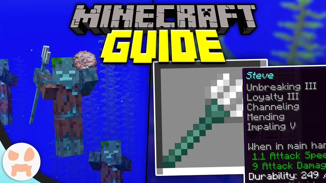 Detail How To Make A Thunder Trident In Minecraft Nomer 28