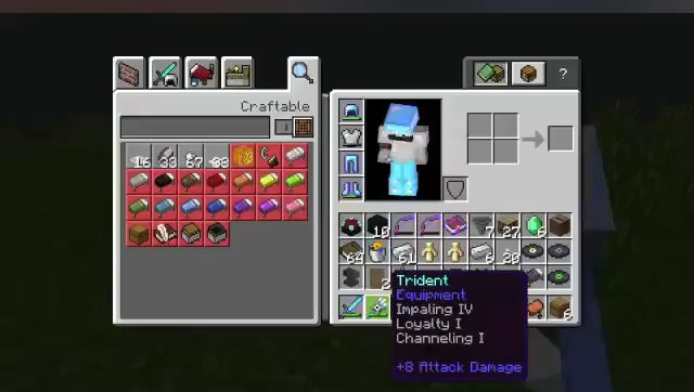 Detail How To Make A Thunder Trident In Minecraft Nomer 39