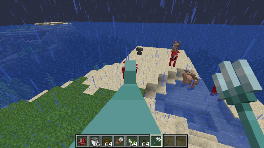 Detail How To Make A Thunder Trident In Minecraft Nomer 55