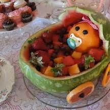 Detail How To Make A Watermelon Baby Carriage With Baby Inside Nomer 36