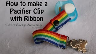 Detail How To Make Pacifier Clips With Ribbon Nomer 16