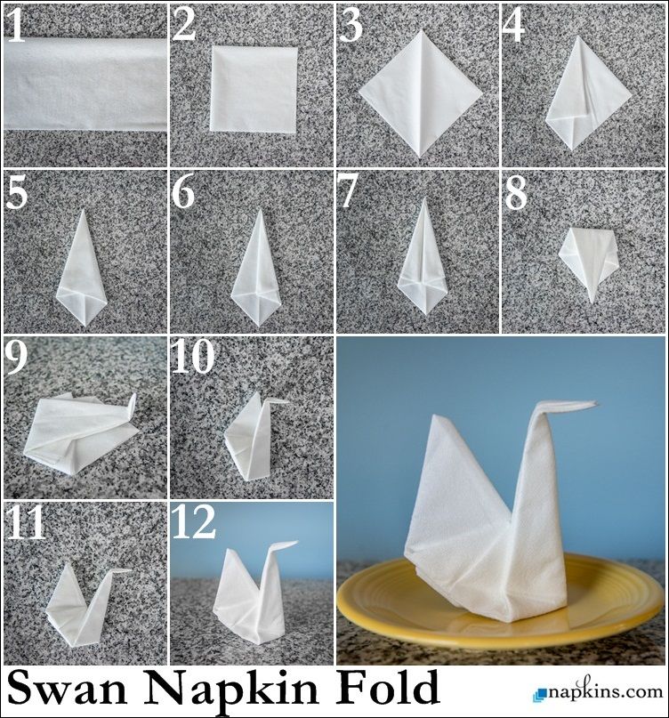 Detail How To Make Swan Out Of Napkin Nomer 2