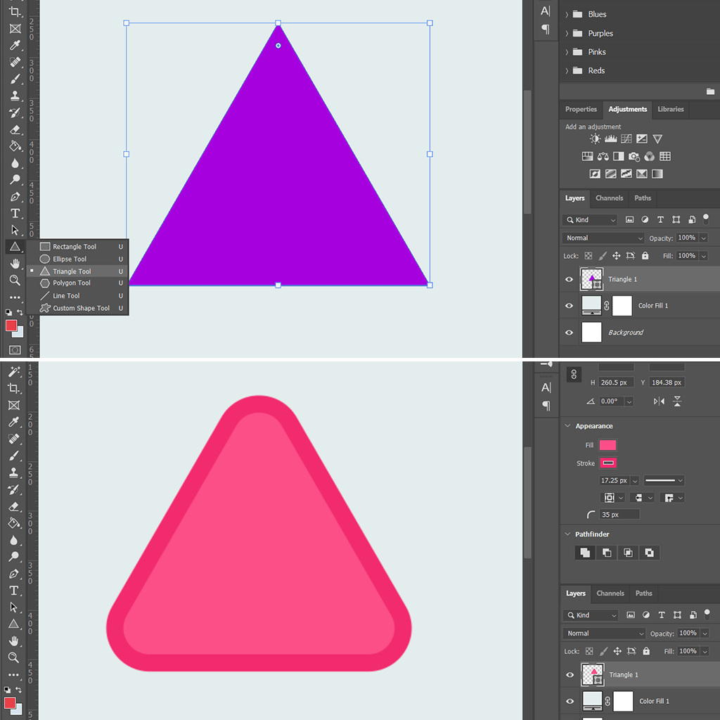 Detail How To Make Triangle In Photoshop Nomer 26