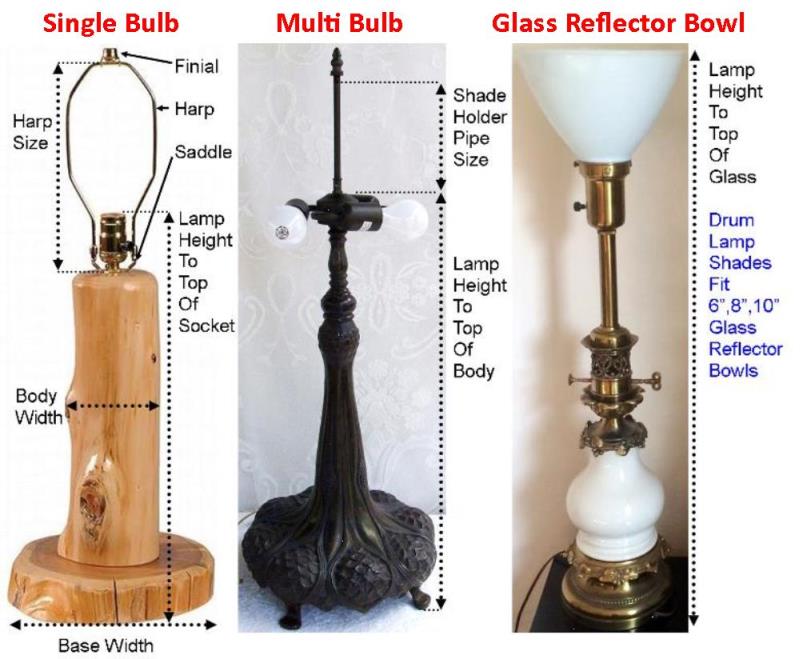 Detail How To Measure Harp For Lamp Nomer 24