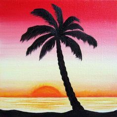 Detail How To Paint Palm Tree Silhouette Nomer 11