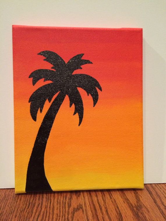 Detail How To Paint Palm Tree Silhouette Nomer 18