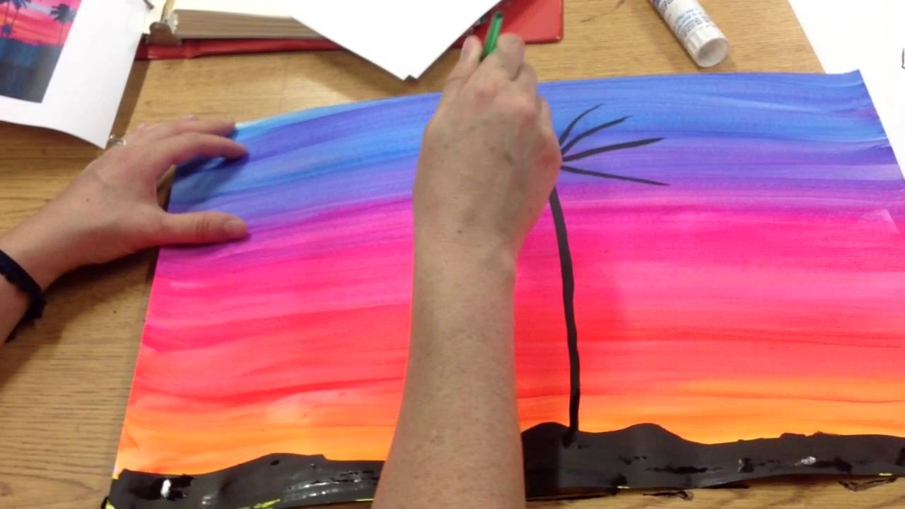 Detail How To Paint Palm Tree Silhouette Nomer 3