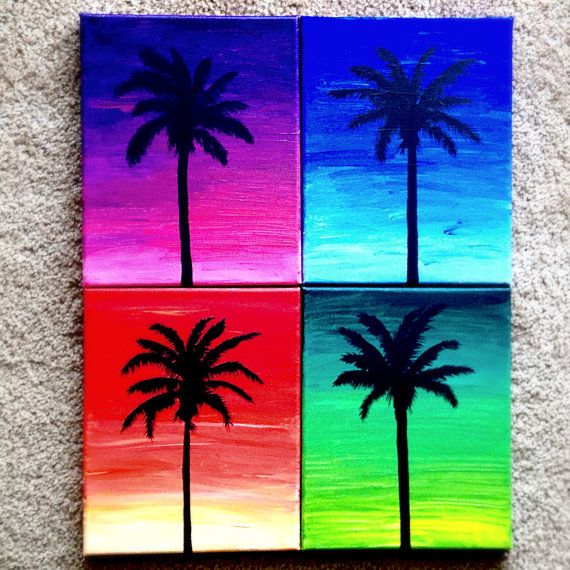 Detail How To Paint Palm Tree Silhouette Nomer 22