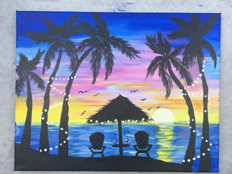 Detail How To Paint Palm Tree Silhouette Nomer 27