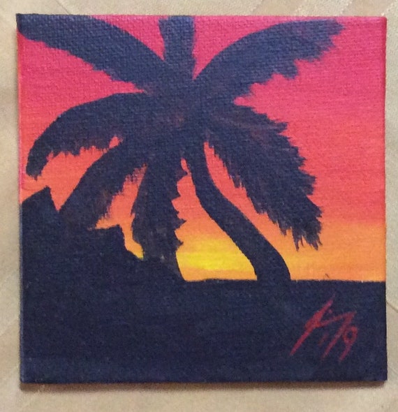 Detail How To Paint Palm Tree Silhouette Nomer 28