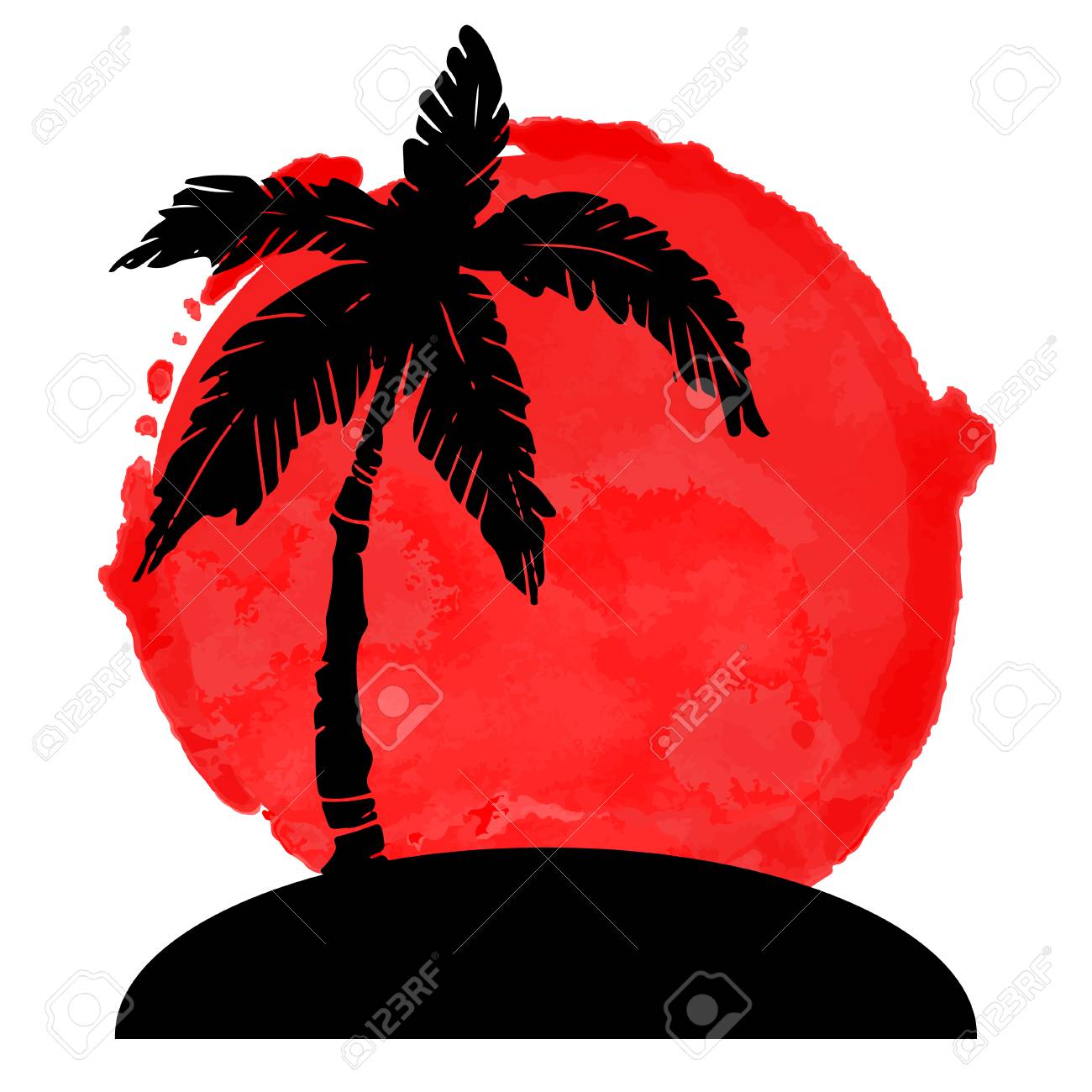 Detail How To Paint Palm Tree Silhouette Nomer 36