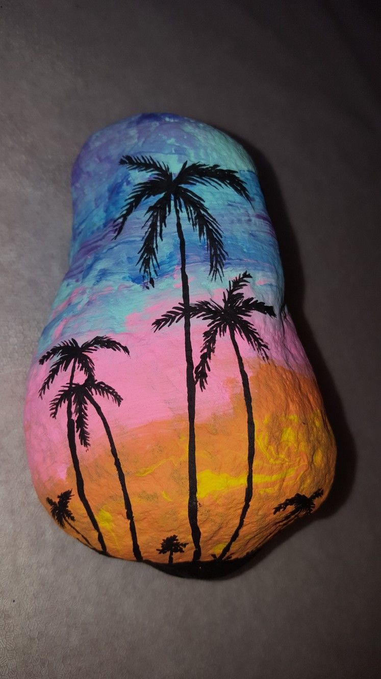 Detail How To Paint Palm Tree Silhouette Nomer 38