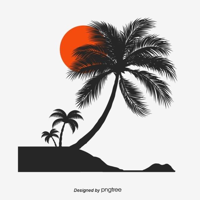 Detail How To Paint Palm Tree Silhouette Nomer 42