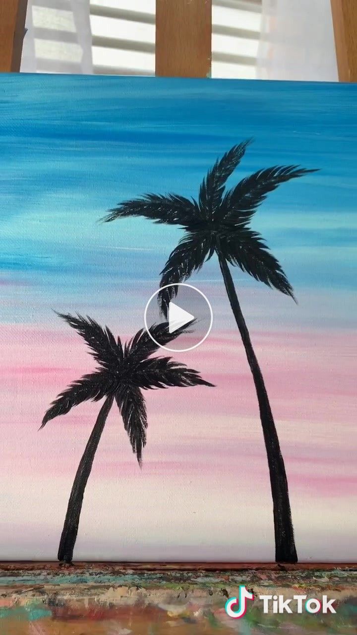 Detail How To Paint Palm Tree Silhouette Nomer 51