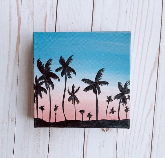 Detail How To Paint Palm Tree Silhouette Nomer 53