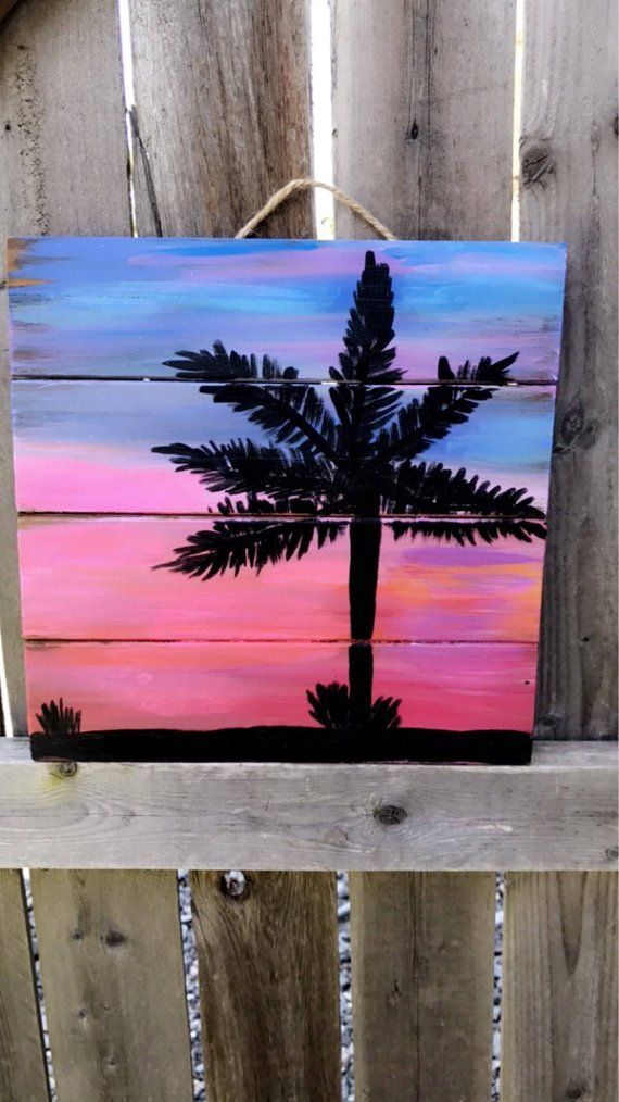 Detail How To Paint Palm Tree Silhouette Nomer 56